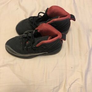 Nike Black and Red Kids Shoes